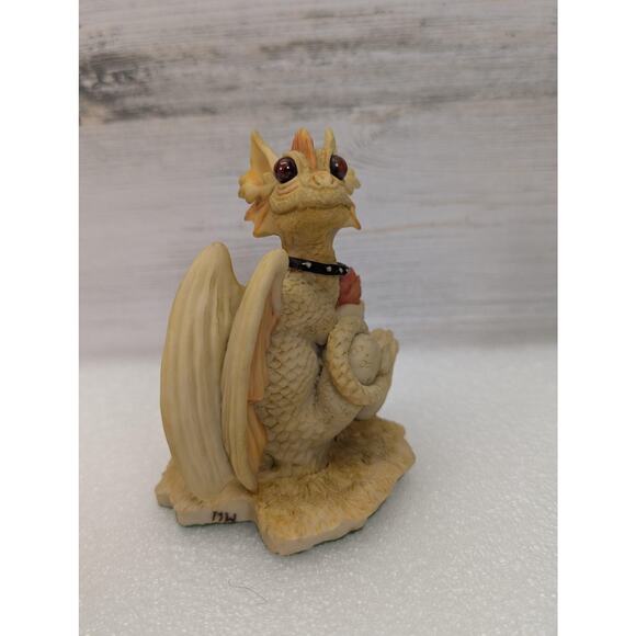 Vintage Enchantica Dragon Figurine 1988 Andrew Bill Resin Handpainted England - Picture 8 of 14